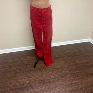 Talbots Vibrant Red Corduroy Pants